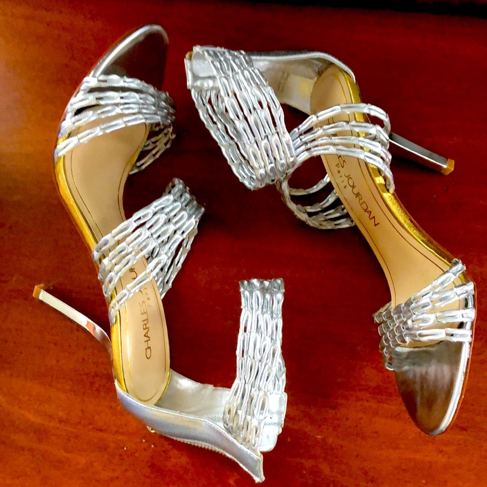 Charles Jourdan Silver Heels
